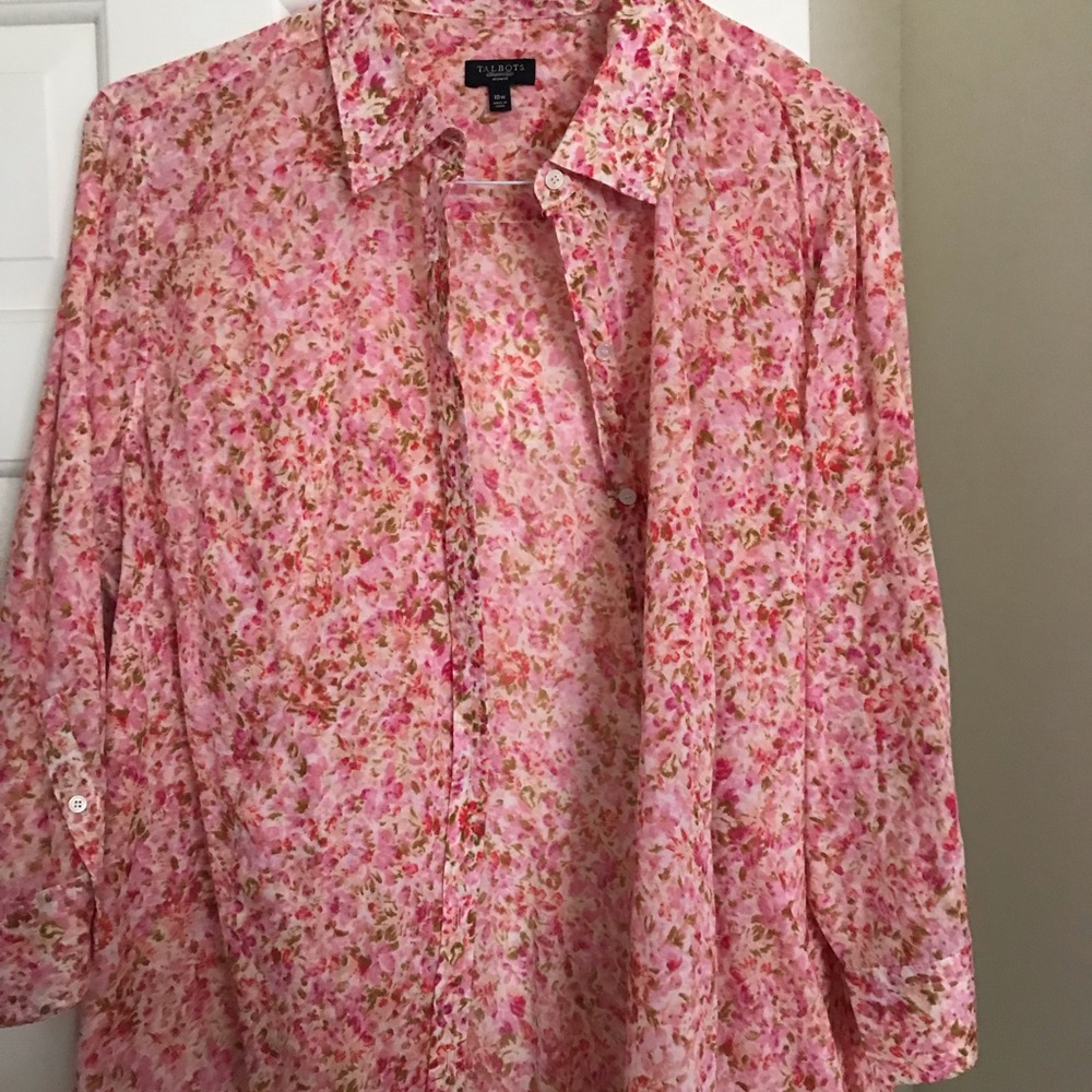Talbots light  weight summer blouse